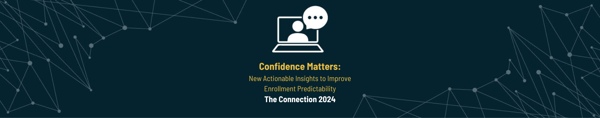 Image illustrating the 'Connection 2024: Unibuddy' event, featuring bold branding and visuals highlighting strategies for enhancing student engagement through peer-to-peer connections.